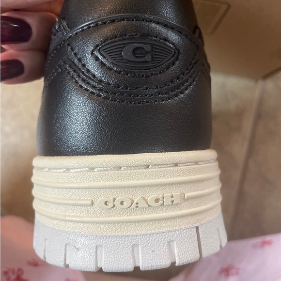Coach women’s SOHO black/charcoal Sneakers - Picture 4 of 4